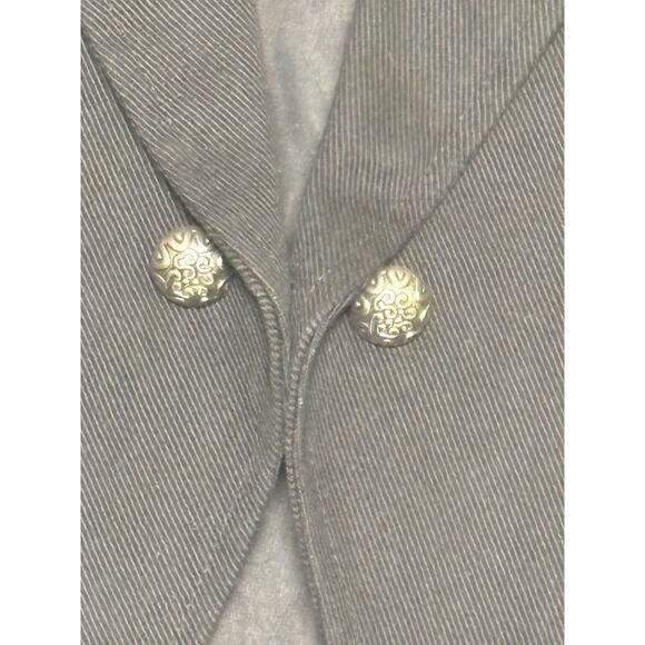 Y2K Goth Steampunk Tailcoat Jacket Women’s Sz L Black Costume - Picture 3 of 6